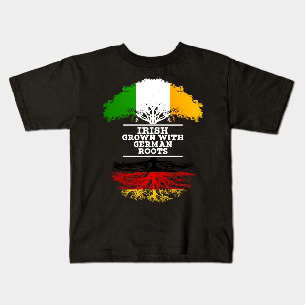 Irish Grown With German Roots - Gift for German With Roots From Germany Kids T-Shirt by Country Flags